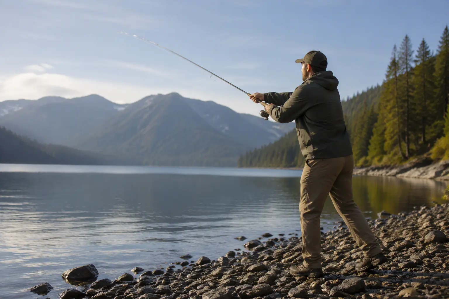 Fishing Apparel in an outdoor setting