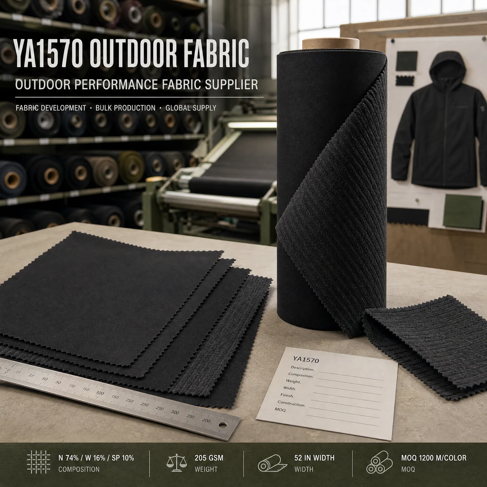 YA1570 Merino Blend Stripe Fleece