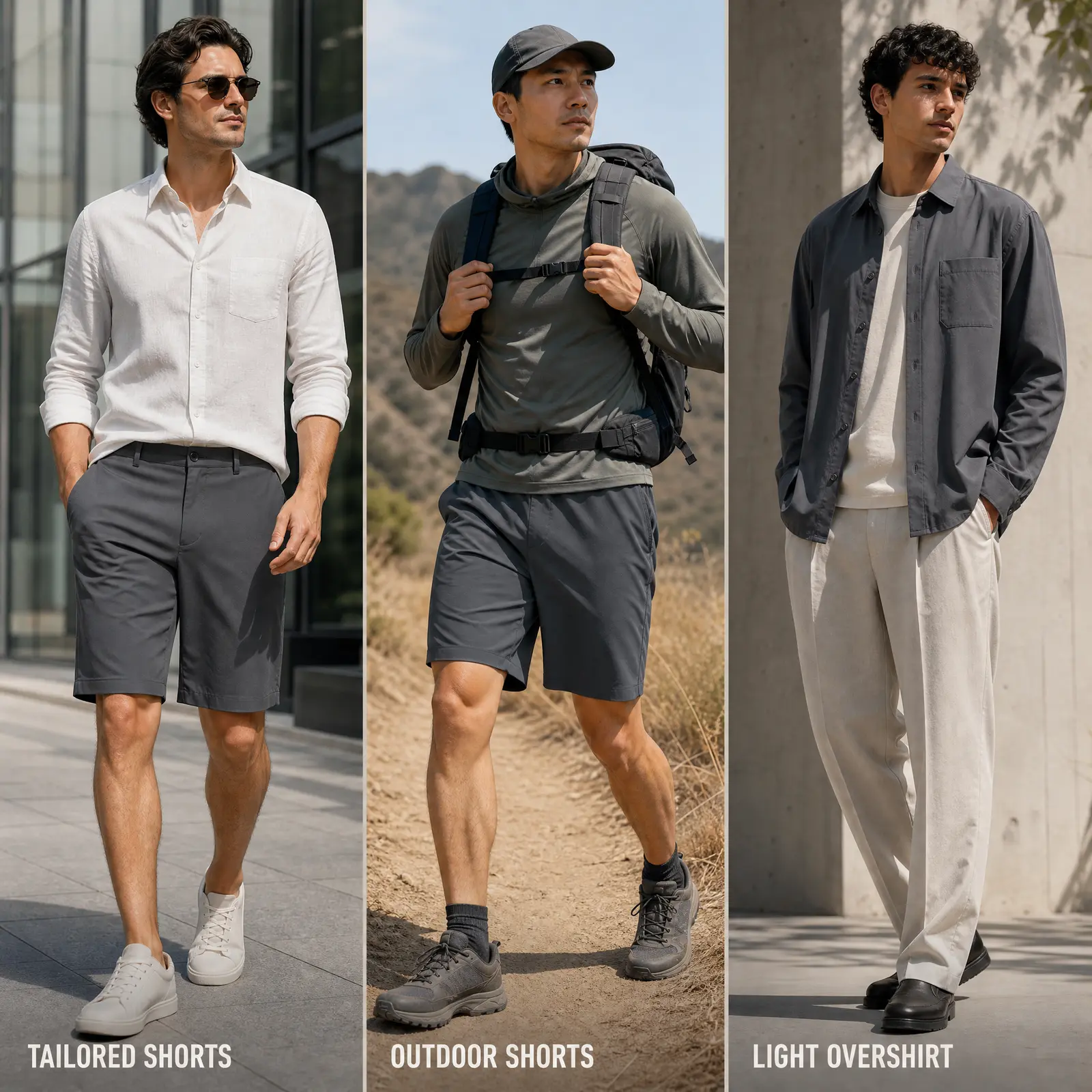 YA2119-B garment directions for tailored shorts, outdoor shorts and lightweight overshirts