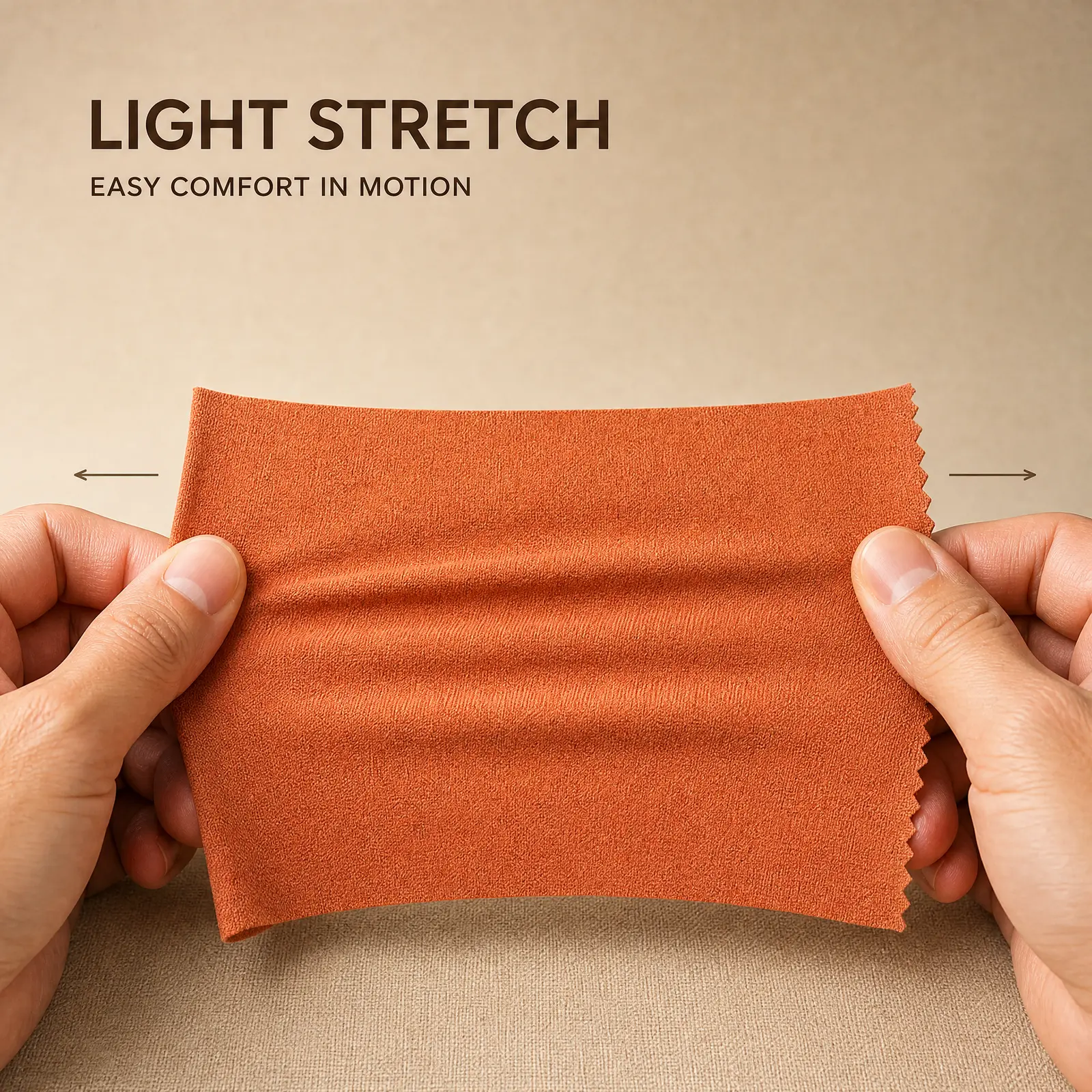 YA2122 fabric stretch and hand-feel development visualization