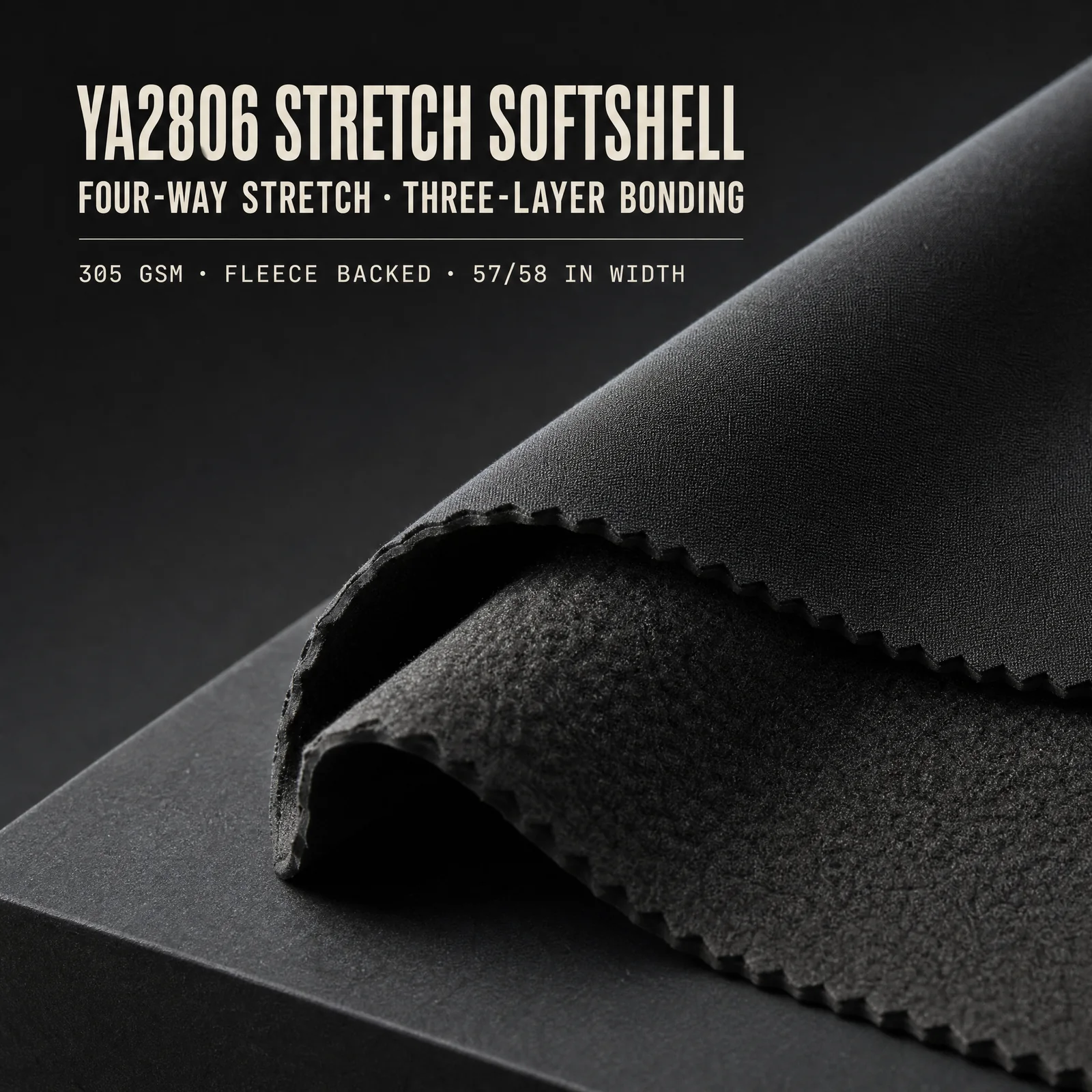 YA2806 4-Way Stretch TPU Fleece Softshell