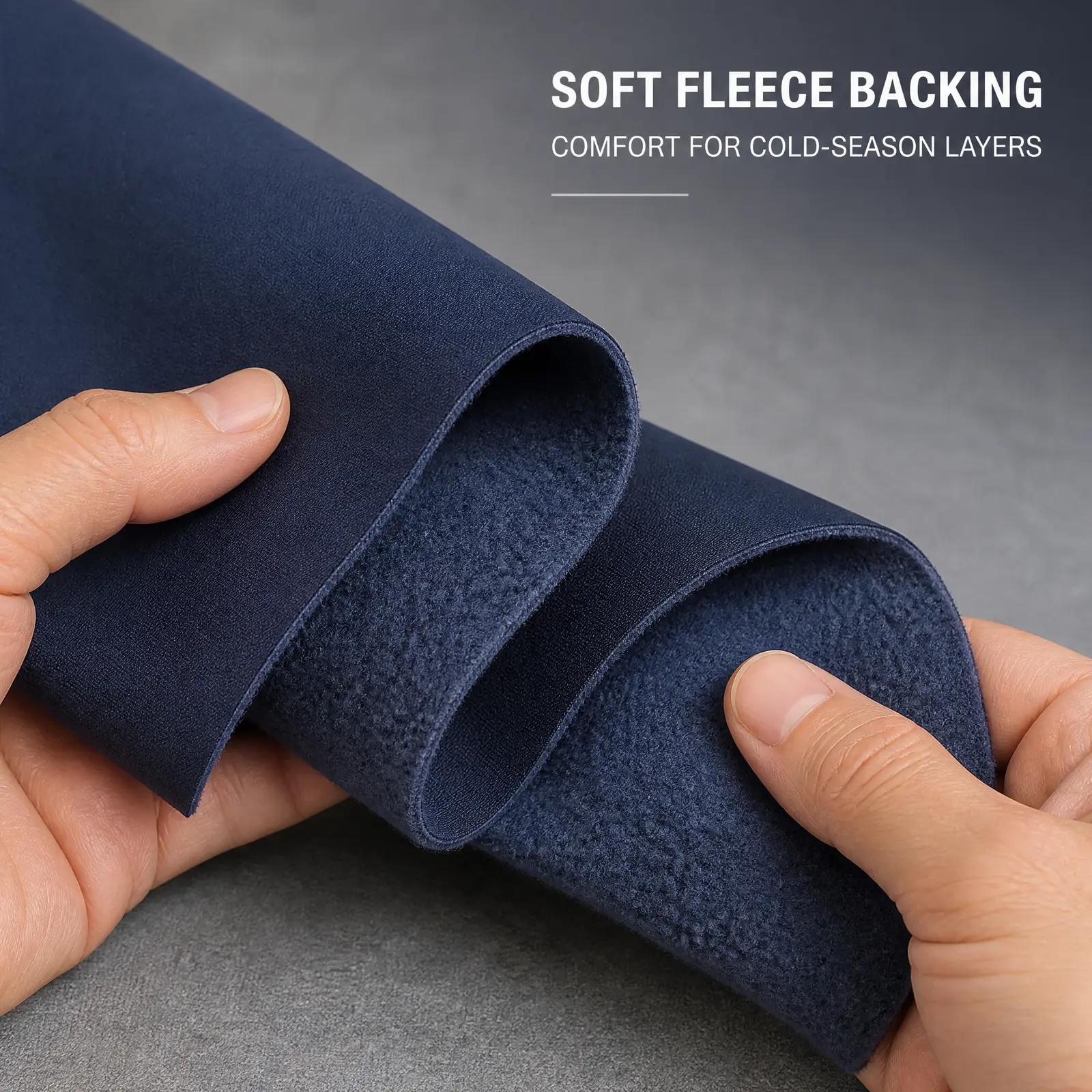 YA6009 fleece pile, face fabric and lamination development options