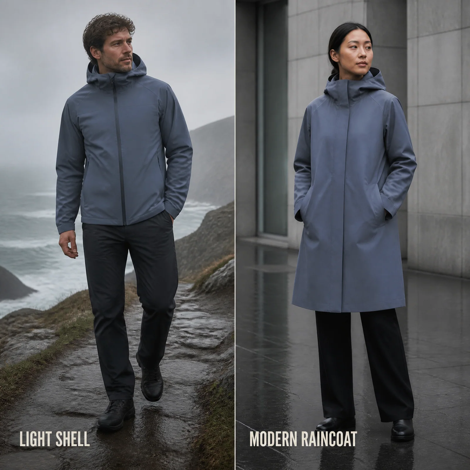 YA85604 applications for lightweight technical shells and modern raincoats